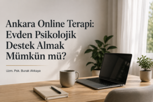 Ankara online terapi, evden psikolojik destek alma süreci, online psikolog görüşmeleri ve terapiye başlamadan önce dikkat edilmesi gerekenler.