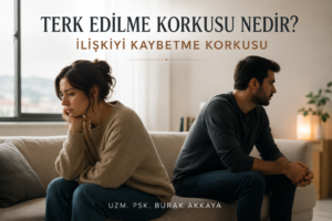terk edilme korkusu ve ilişkiyi kaybetme kaygısı yaşayan çift görseli